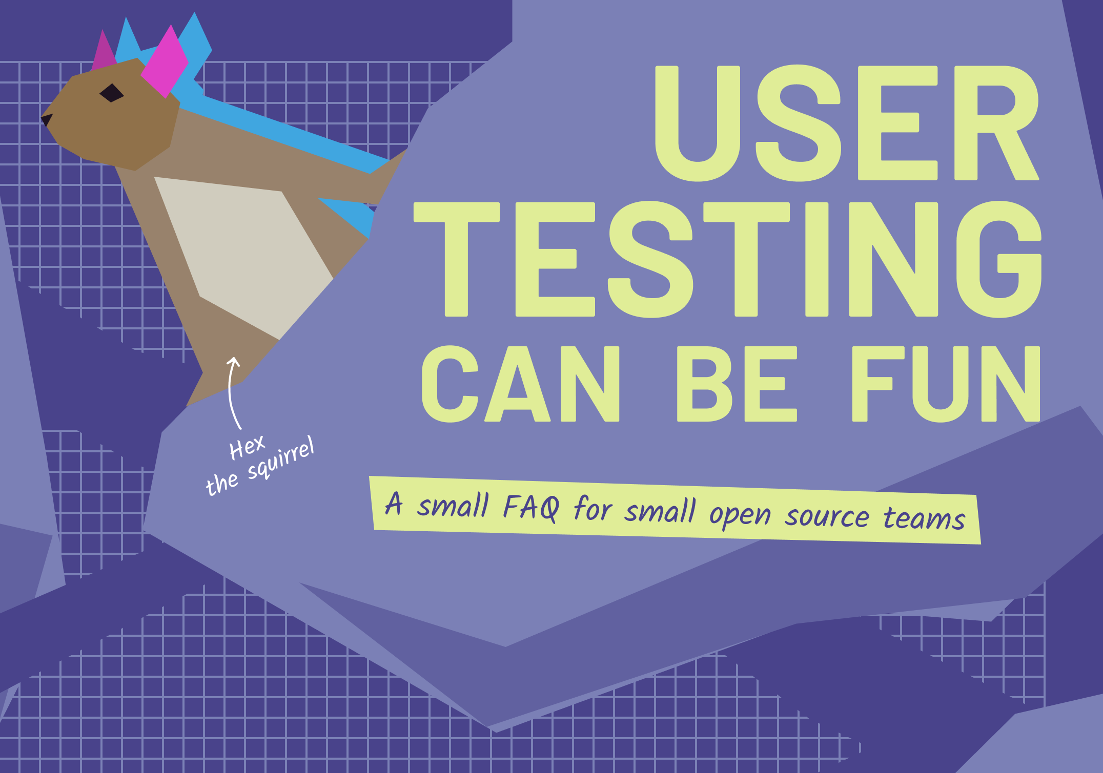 User testing can be fun - poster version