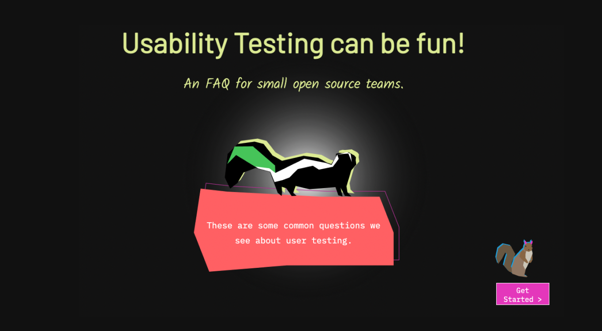 User testing can be fun